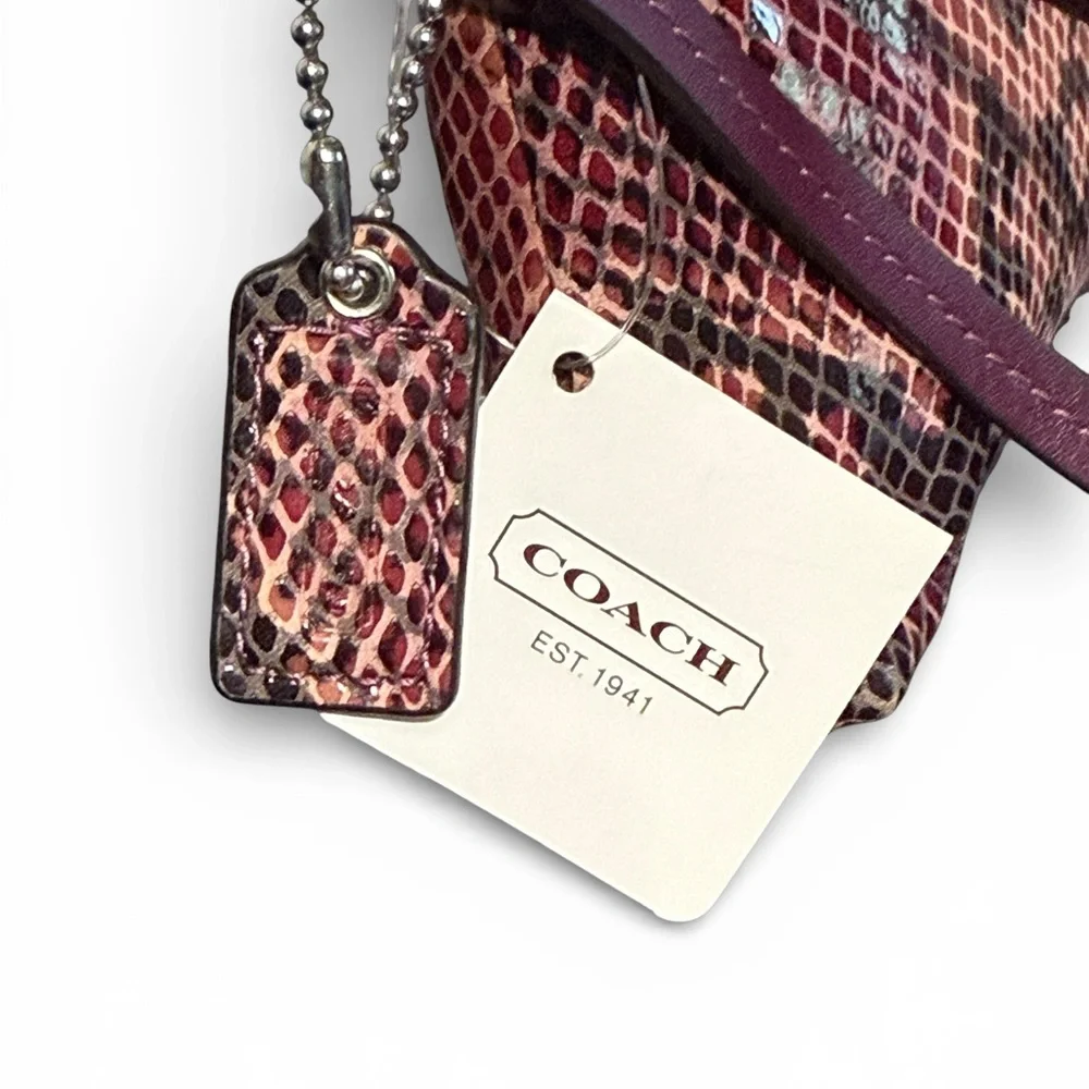 Coach Soho Embossed Python Wristlet - Picture 4 of 6